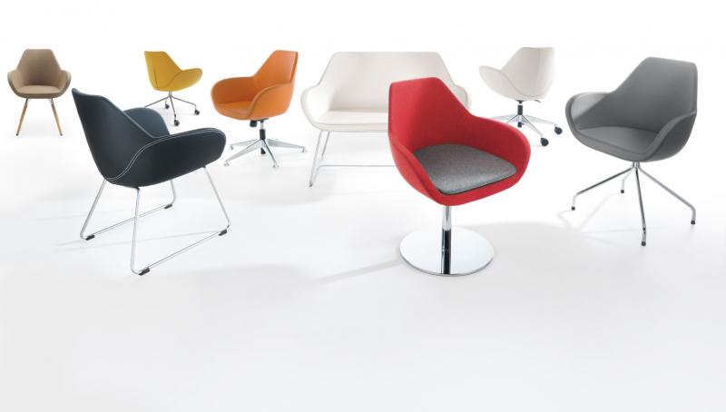 Design- Konferenzsessel B1 schwer entflammbar