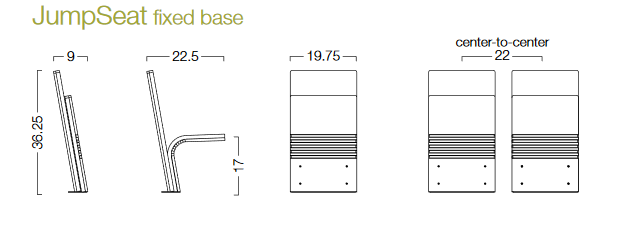 Klappstuhl- JumpSeat mit fester Basis