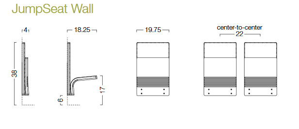 Klappstuhl- JumpSeat Wall