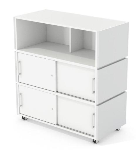 mobile Theke in Holzdekor