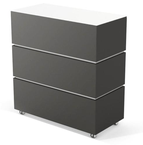 mobile Theke in Holzdekor