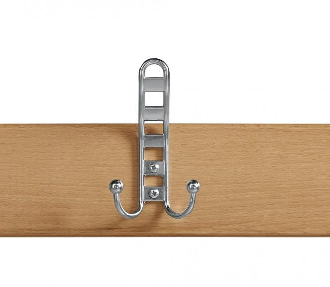 Sitz- und Garderobenbank zweiseitig / Buchenholzleisten