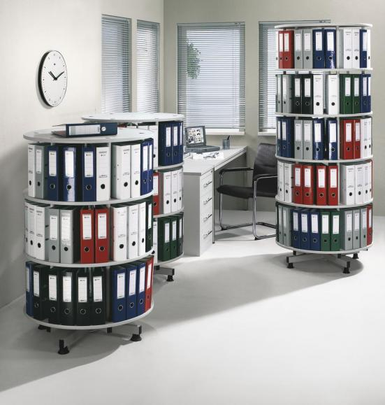 Ordnerdrehsule 2 Etagen / im Ganzen drehbar