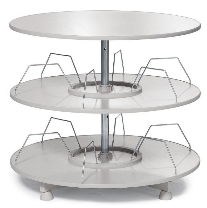 Ordnerdrehsule 2 Etagen / einzeln drehbare Etagen