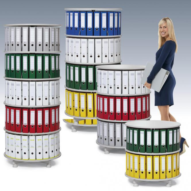 Ordnerdrehsule 3 Etagen / einzeln drehbare Etagen