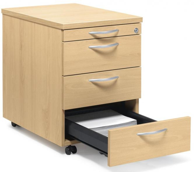 Rollcontainer mit 4 Schüben