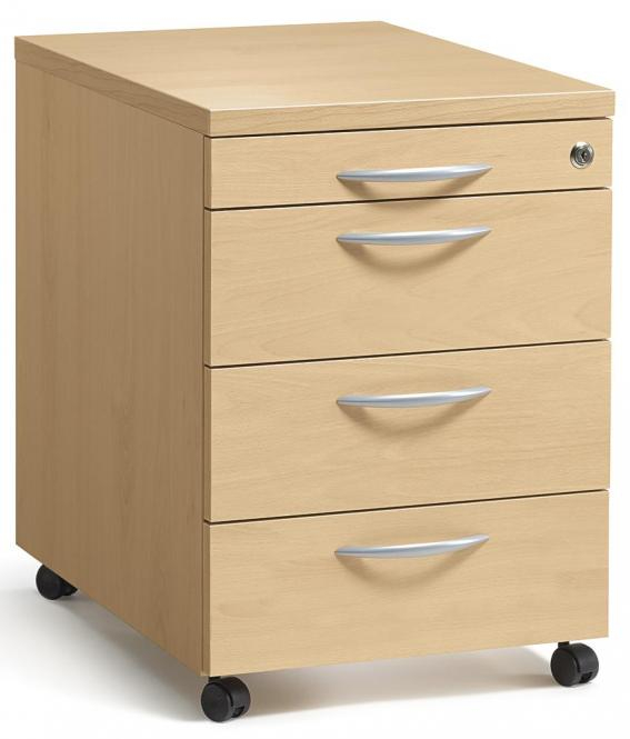 Rollcontainer mit 4 Schüben