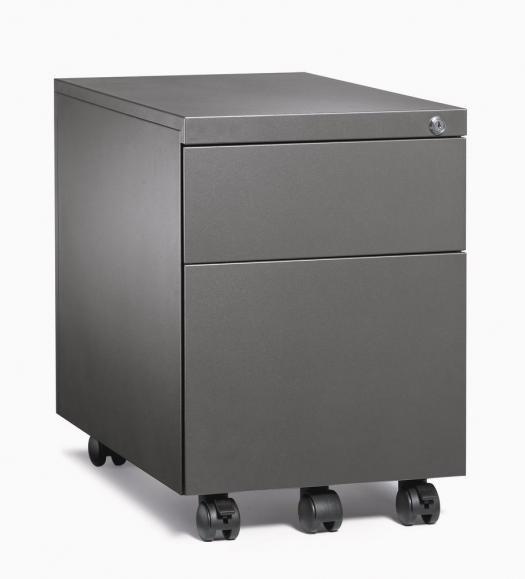 Rollcontainer mit Hngeregistraturschub und seitlicher Griffleiste