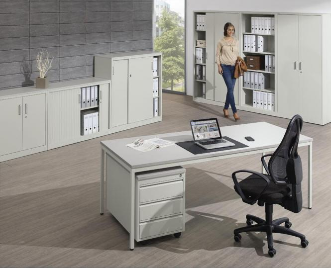 Rollcontainer aus Stahl mit 3 Schben