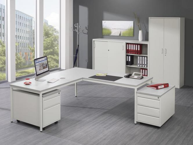 Rollcontainer aus Stahl mit Hngeregistratur