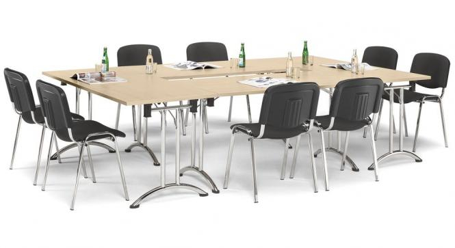 Klapptisch, T-Fu gebogen