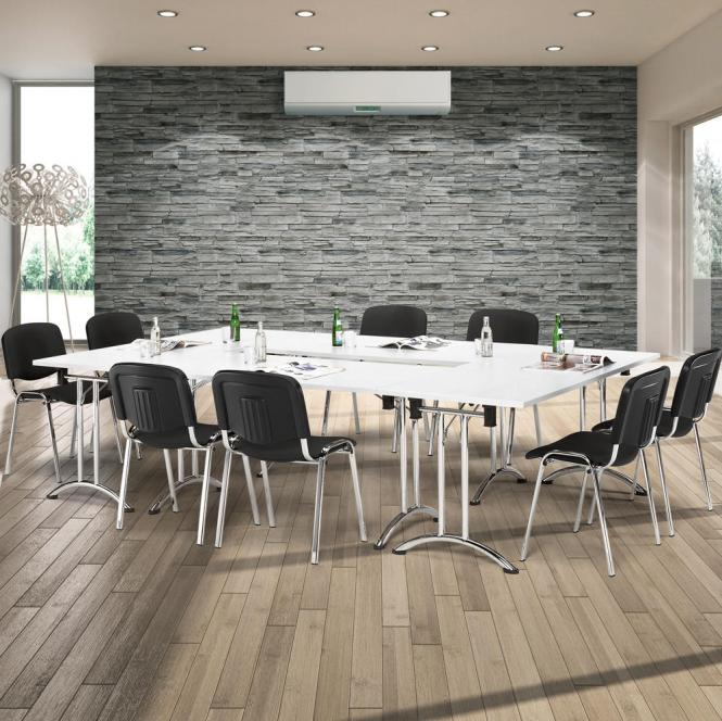 Klapptisch, T-Fu gebogen