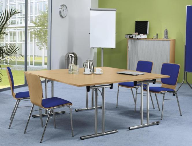 Klapptisch, T-Fu gerade