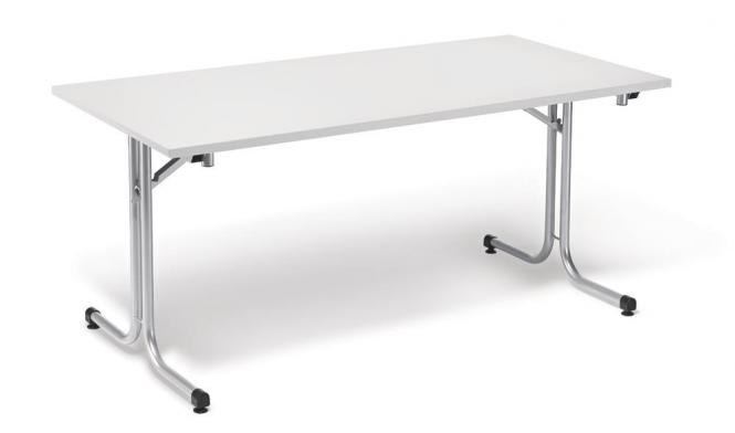 Klapptisch, T-Fu geschwungen