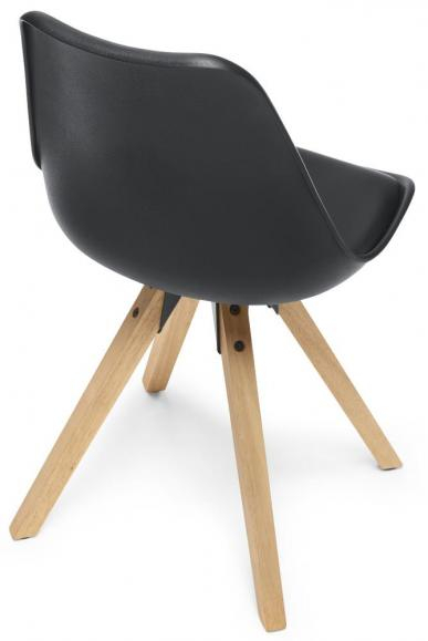 Besucherstuhl / Eiche Massivholz