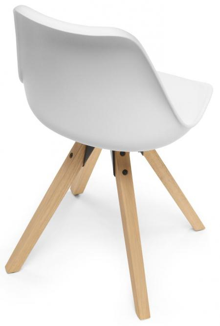 Besucherstuhl / Eiche Massivholz