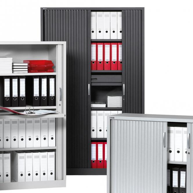 Rollladenschrank mit 5 Ordnerhhen Stahl