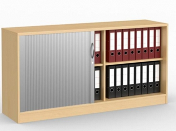 Rollladenschrank mit 2 Ordnerhhen