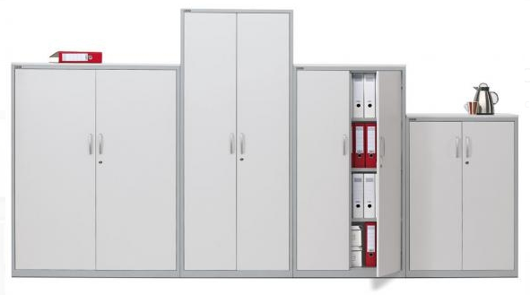 Flgeltrenschrank - Korpus Stahl / Tren Holz