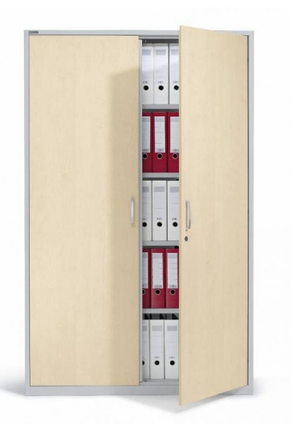 Flgeltrenschrank - Korpus Stahl / Tren Holz