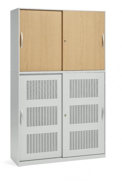 Schiebetren-Aufsatzschrank/ B 1200 mm x H 800 mm (2 OH)