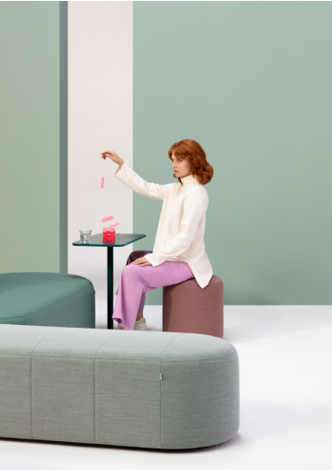 Nature-Line Hocker B1 schwer entflammbar