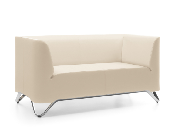 2-er Sitzsofa mit Armlehnen/ Sofaserie Jonathan - B1 schwer entflammbar