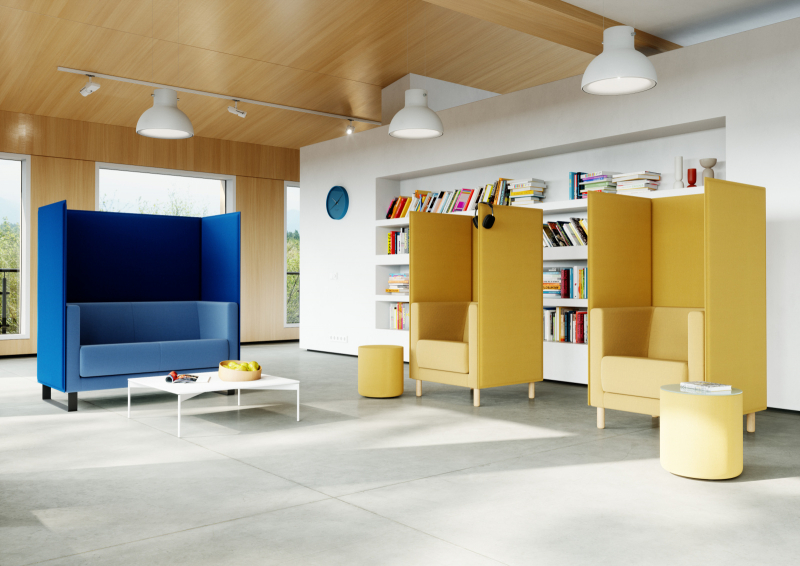 Rundhocker/ Sofaserie Emma - B1 schwer entflammbar