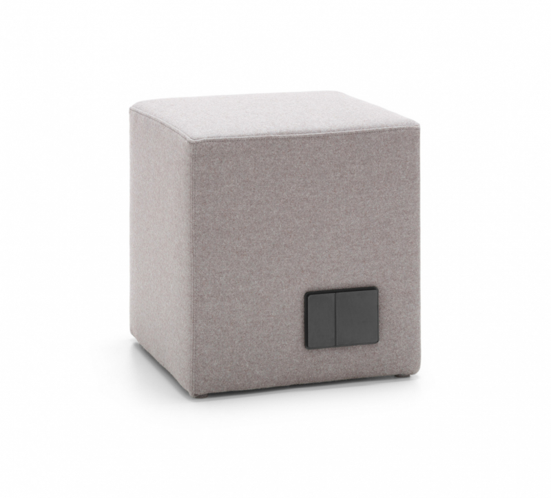 Quadrathocker/ Sofaserie Emma - B1 schwer entflammbar