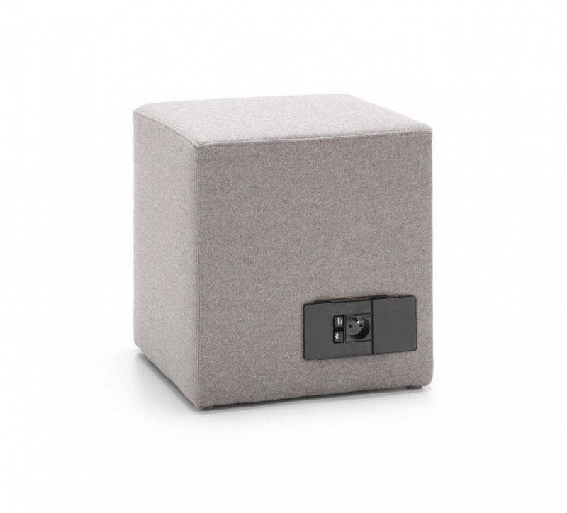 Quadrathocker/ Sofaserie Emma - B1 schwer entflammbar