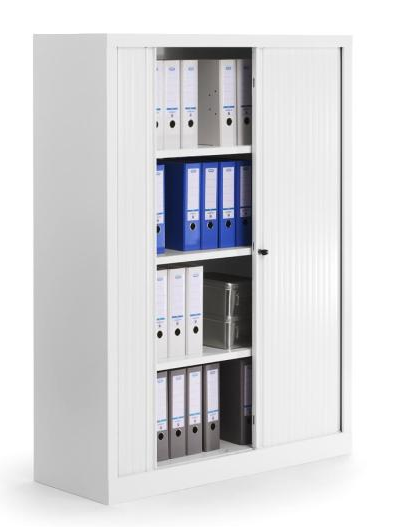 Rollladenschrank aus Stahl mit 4 oder 5 Ordnerhhen