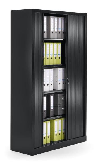 Rollladenschrank aus Stahl mit 4 oder 5 Ordnerhhen