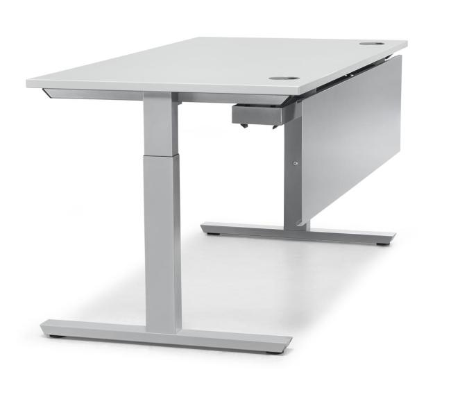 Schreibtisch mit manueller Hhenverstellung