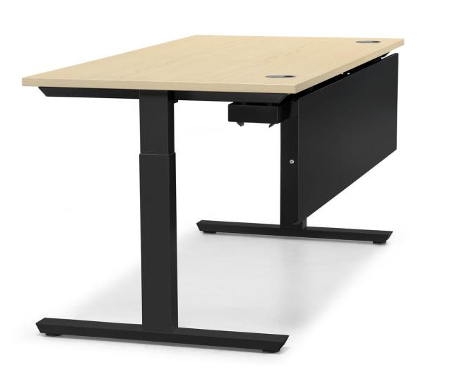 Schreibtisch mit manueller Hhenverstellung