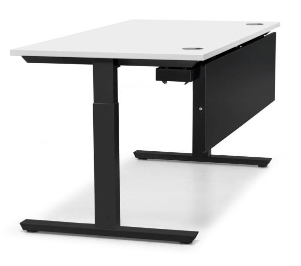 Schreibtisch mit manueller Hhenverstellung