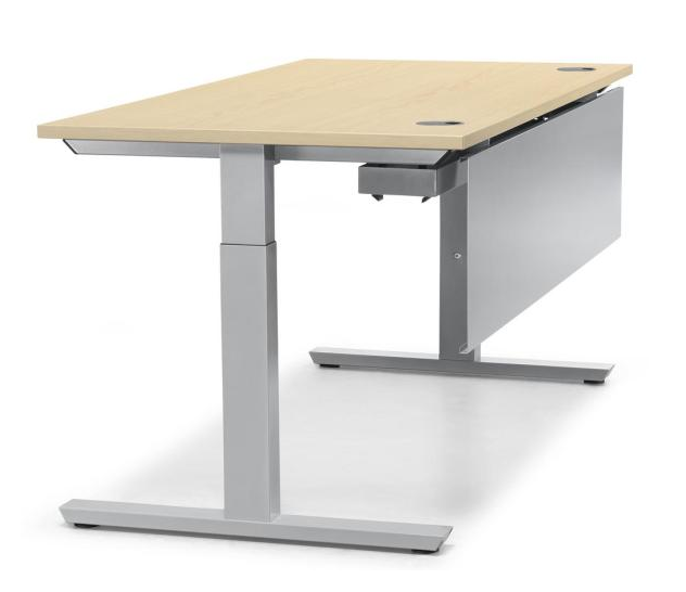 Schreibtisch mit manueller Hhenverstellung