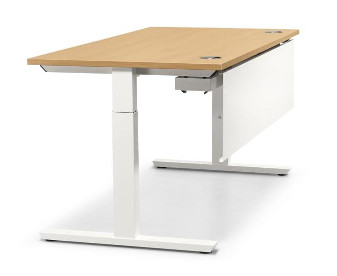 Schreibtisch mit manueller Hhenverstellung