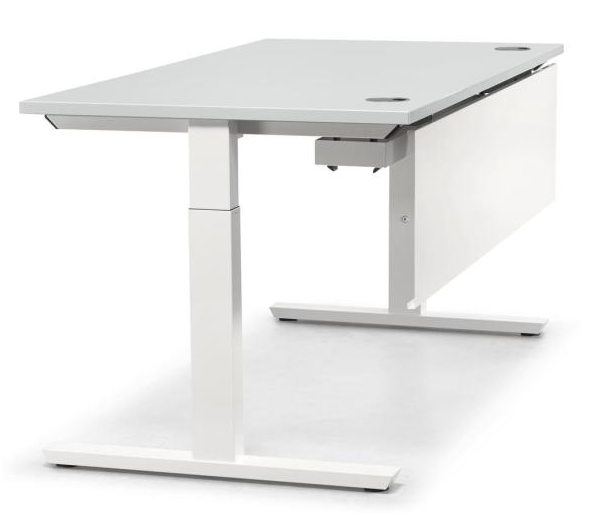 Schreibtisch mit manueller Hhenverstellung