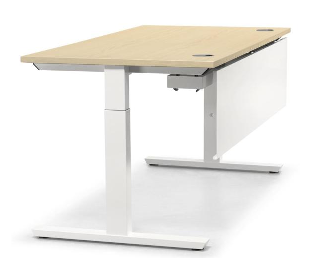 Schreibtisch mit manueller Hhenverstellung