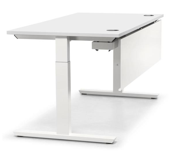 Schreibtisch mit manueller Hhenverstellung
