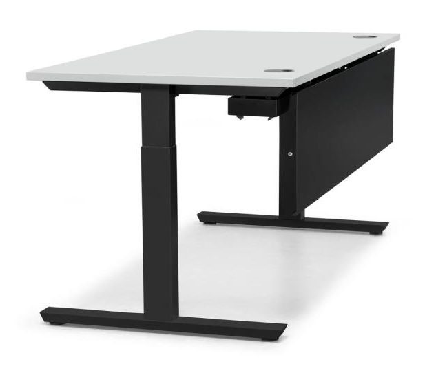 Schreibtisch mit manueller Hhenverstellung