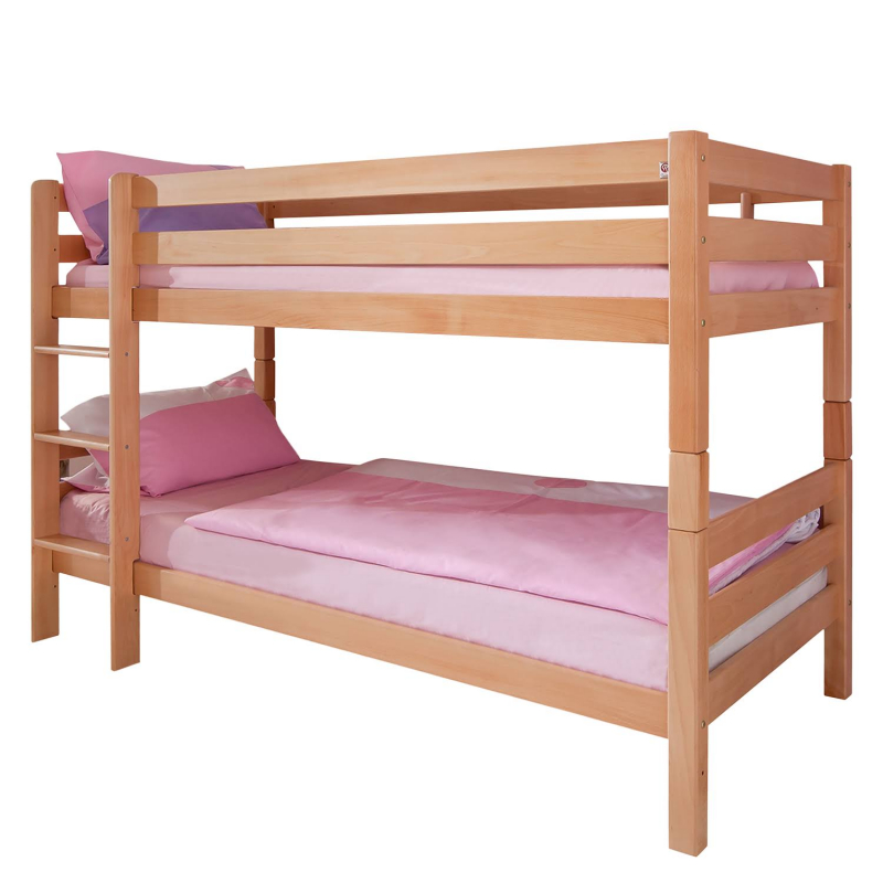 Massivholz Etagenbett DIN 747 - teilbar in 2 Einzelbetten