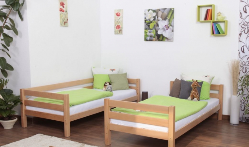 Massivholz Etagenbett DIN 747 - teilbar in 2 Einzelbetten