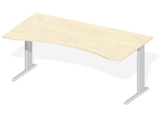 Sitz-/ Stehschreibtisch Freiform elektrisch Hhenverstellbar