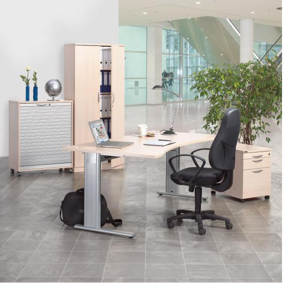 Sitz-/ Stehschreibtisch Freiform elektrisch Hhenverstellbar