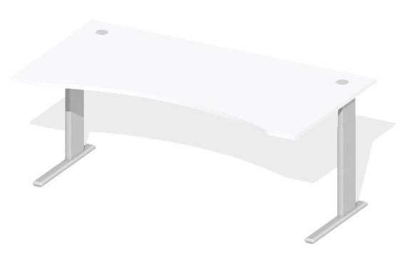 Sitz-/ Stehschreibtisch Freiform elektrisch Hhenverstellbar