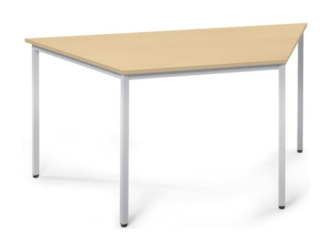 Trapeztisch mit Vierkantstahlrohr