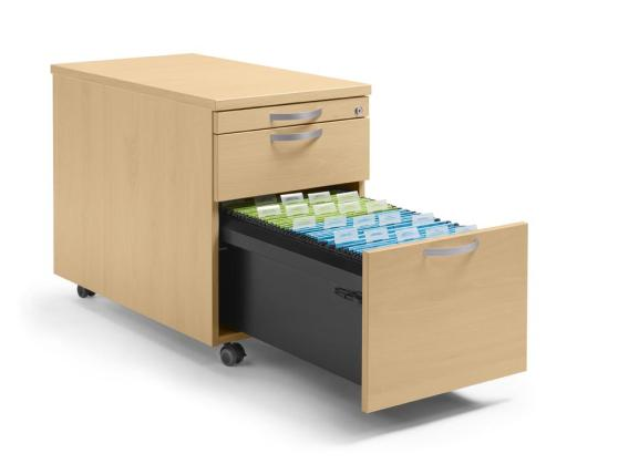 Rollcontainer mit Hngeregistraturauszug