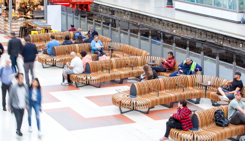 Creative Line Doppelbank-Halbkreis - 26 Sitzpltze