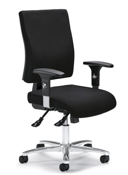 Brostuhl mit Stahl-Fukreuz verchomt